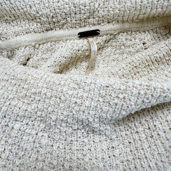 Free People My Only Sunshine Cowl Neck Sweater Cream Ivory Knit Small - Picture 3 of 4